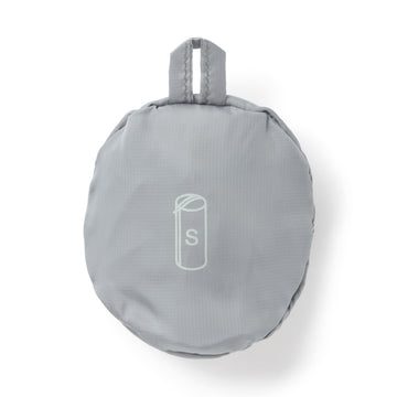 Polyester Gusset Case Cylindrical - Small Gray MUJI