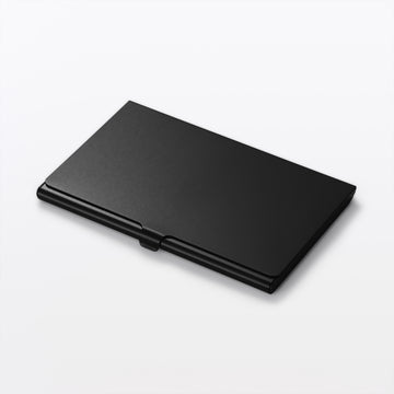 Aluminum Card Holder - Thin Black MUJI