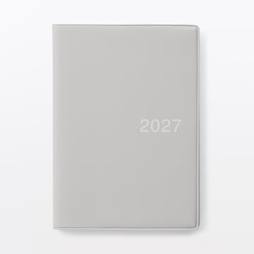 A6 Monthly/Weekly Planner From Dec. 2026 - Mon. Start Gray MUJI