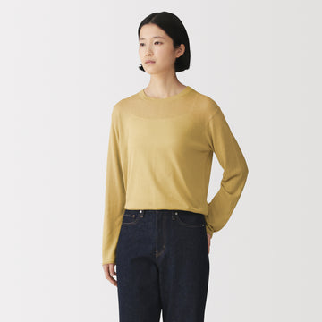Soy Blend Sheer Sweater MUJI