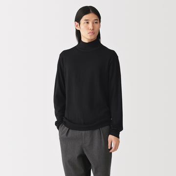 Wool Mockneck Sweater MUJI