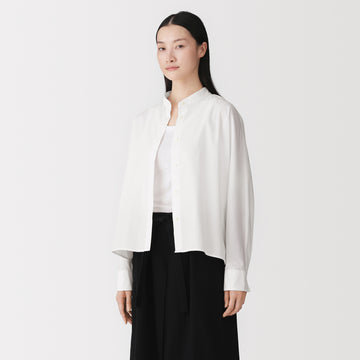 Labo Poplin Stand Collar Shirt MUJI