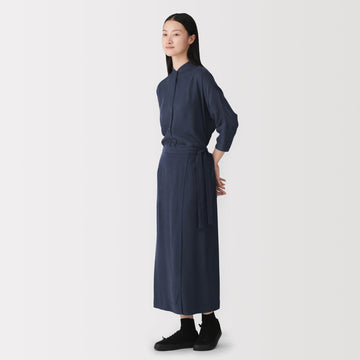 Labo Cupro Blend Wrap Skirt MUJI