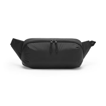 Water Repellent Padded Sling Bag Black MUJI