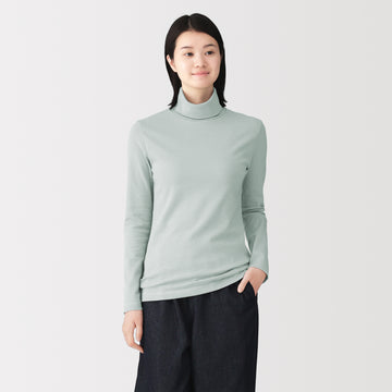 Brushed Rib Turtleneck T-Shirt MUJI