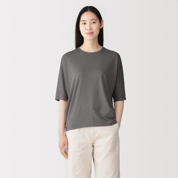 Lyocell Blend Jersey Half Sleeve Pullover MUJI