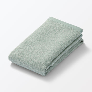 Soft Thin Face Towel Green MUJI