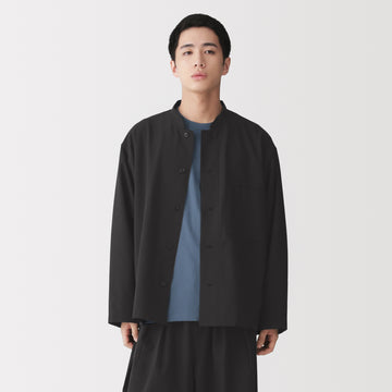 Straight Design Stand Collar Overshirt MUJI