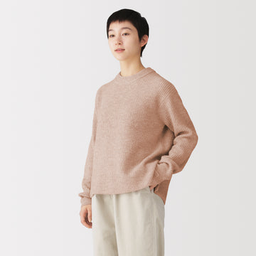 Wool Bouclé Crewneck Sweater MUJI
