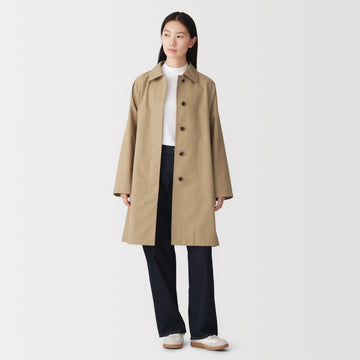 Water Repellent Stand Fall Collar Coat MUJI