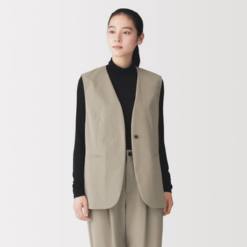 Water Repellent Chino Vest MUJI