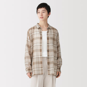 High-Twist Cotton Sheer Shirt MUJI