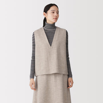 Wool Jersey Sweater Vest MUJI