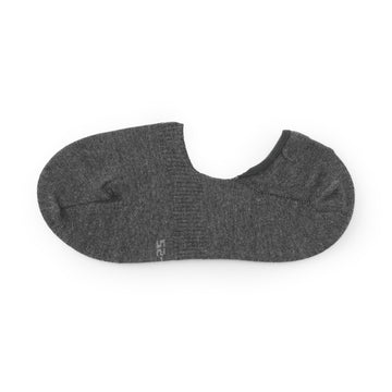 Silicone Grip No-Show Socks Charcoal Gray MUJI