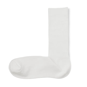 Ribbed Socks Off White MUJI