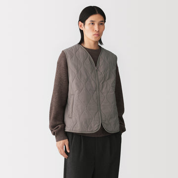 Padded Collarless Vest MUJI