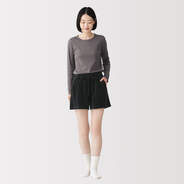 Cotton Velour Shorts MUJI