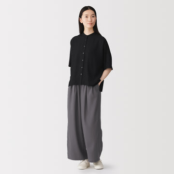 Lyocell Blend Wide Pants MUJI
