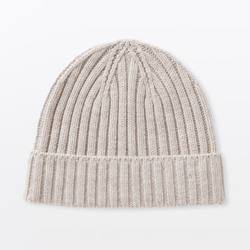 Merino Wool Rib Beanie