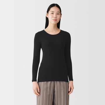 Warm Cotton Crewneck T-Shirt MUJI