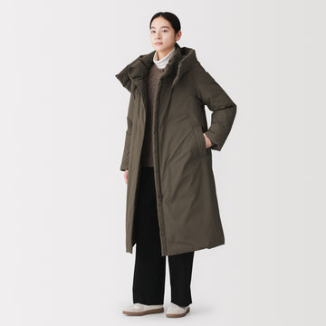 Detachable Hood Down Long Coat MUJI