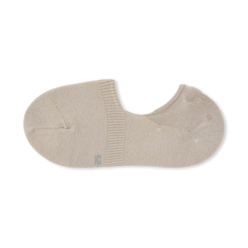 Silicone Grip No-Show Socks Pale Brown MUJI