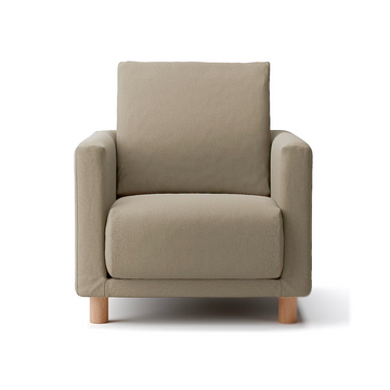 Polyester Plain Weave Cover for Urethane Pocket Coil Sofa - 1 Seater (Sofa Sold Separately) MUJI