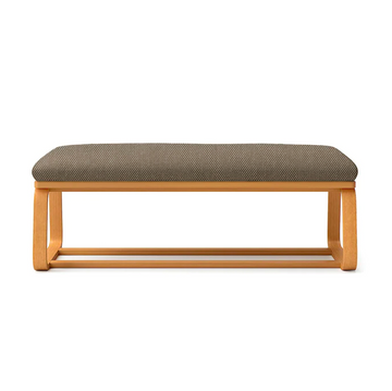 Polyester Plain Weave Cover for Living Dining Bench 1 (Bench Sold Separately) Gray Beige MUJI