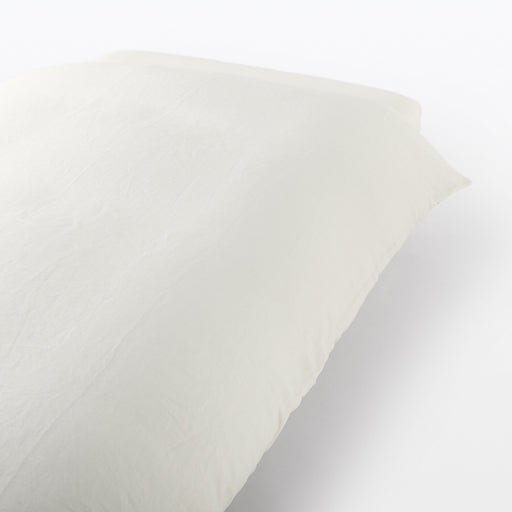 Linen Plain Weave Duvet Cover Off White MUJI