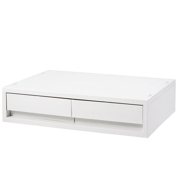 Polypropylene Storage Case Wide Extra Shallow 2 Drawers MUJI