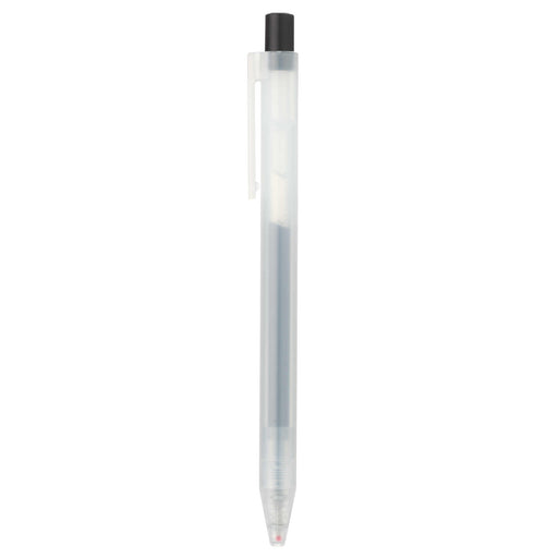 Smooth Gel Ink Knock Type Ballpoint Pen 0.5mm Black MUJI
