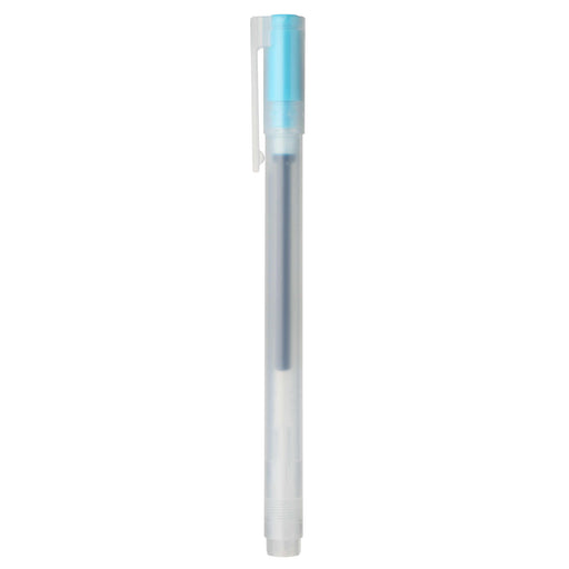 Gel Ink Cap Type Ballpoint Pen 0.38mm Light Blue MUJI
