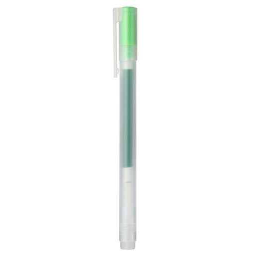 Gel Ink Cap Type Ballpoint Pen 0.5mm Yellow Green MUJI