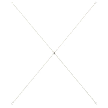 SUS Shelving Unit Cross Bar - White Gray - Wide MUJI