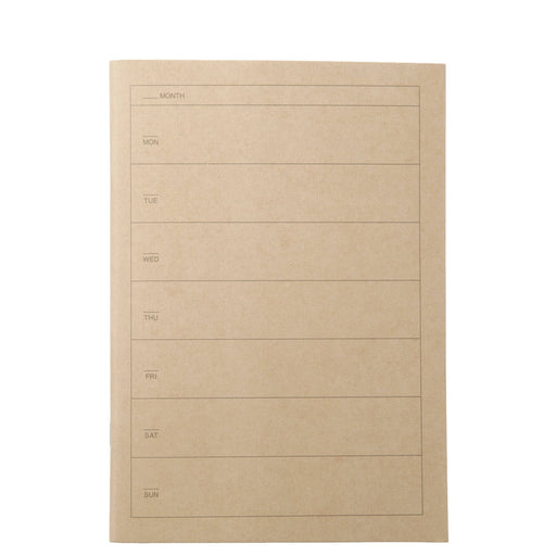 Recycled Paper Weekly Planner Default Title MUJI