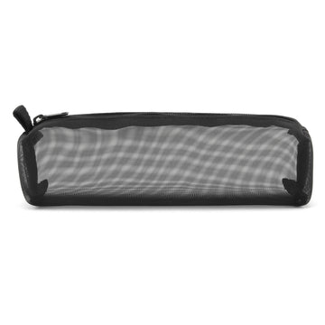 Nylon Mesh Square Pen Case Black MUJI