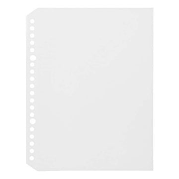 Clear Pocket Refill Sheets A5 20 Holes (10 Sheets) MUJI