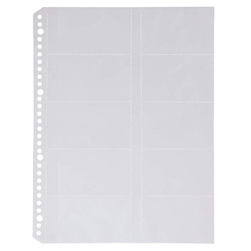 Clear Pocket Refill for Cards 10 Sheets A4 MUJI