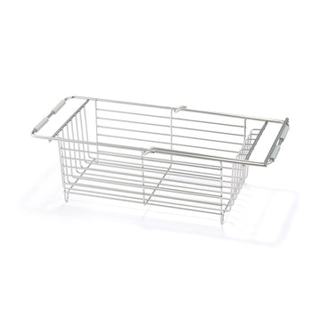Stainless Steel Basket Sliding Type W16-20.9 x D6.7 x H5.1" MUJI