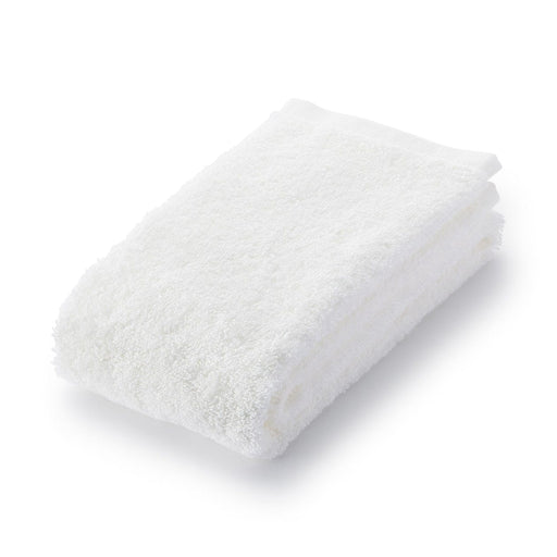Organic Cotton Pile Face Towel Off White MUJI