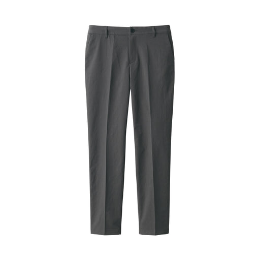 Women's Water Repellent Stretch Tuck Tapered Pants Charcoal Gray MUJI