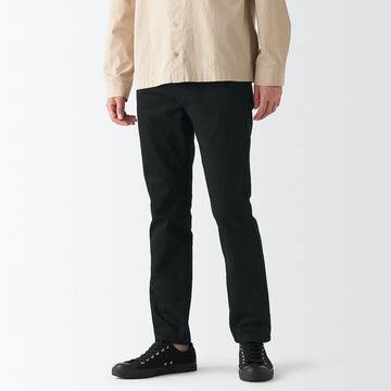 Men's Stretch Denim Slim Pants Black (L 30inch / 76cm) MUJI