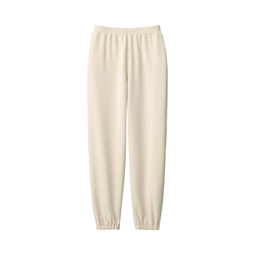 Women's Stretch French Terry Hem Squeezing Pants Ivory MUJI