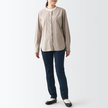 Women's Stretch Denim Slim Pants Dark Navy (L 30inch / 75cm) MUJI