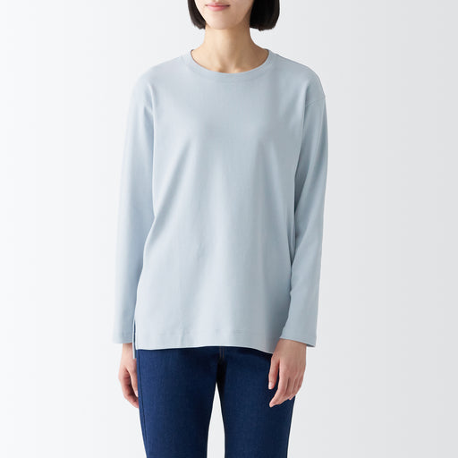 Women's Interlock Long Length L/S T-Shirt MUJI