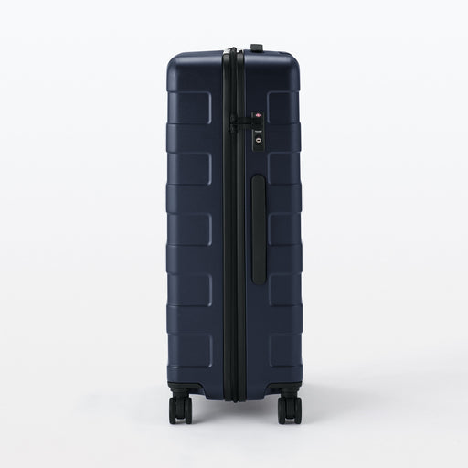 Adjustable Handle Hard Shell Suitcase 75L | Check-In Navy MUJI