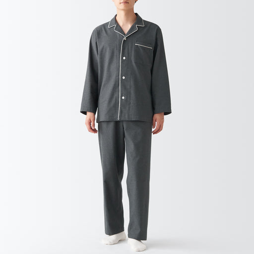 Men's Side Seamless Flannel Pajamas MUJI