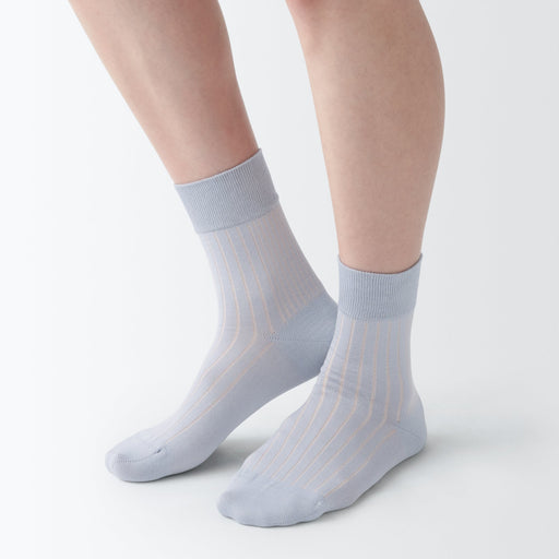 Lustrous Cotton Yarn Short Socks MUJI