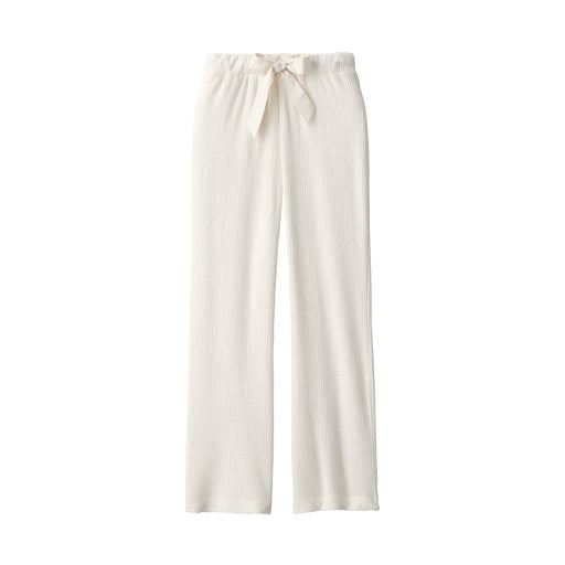 Women's Pile Ribbed Long Pants Ivory MUJI