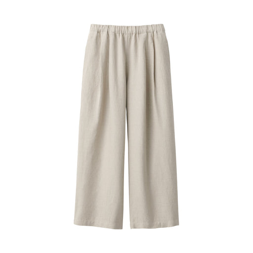 Women's Linen Easy Wide Pants Natural MUJI